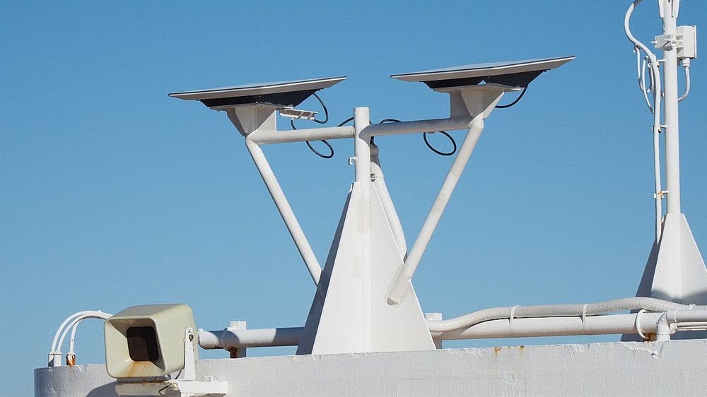 Two Starlink satellite dishes installed with clear sky view